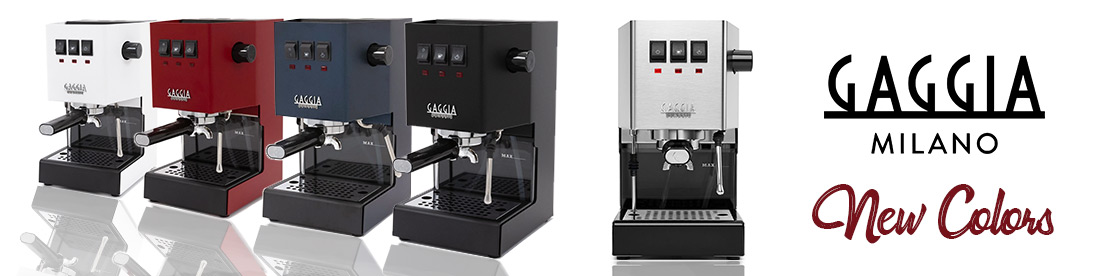 Nuovi sensazionali colori per la Gaggia New Classic